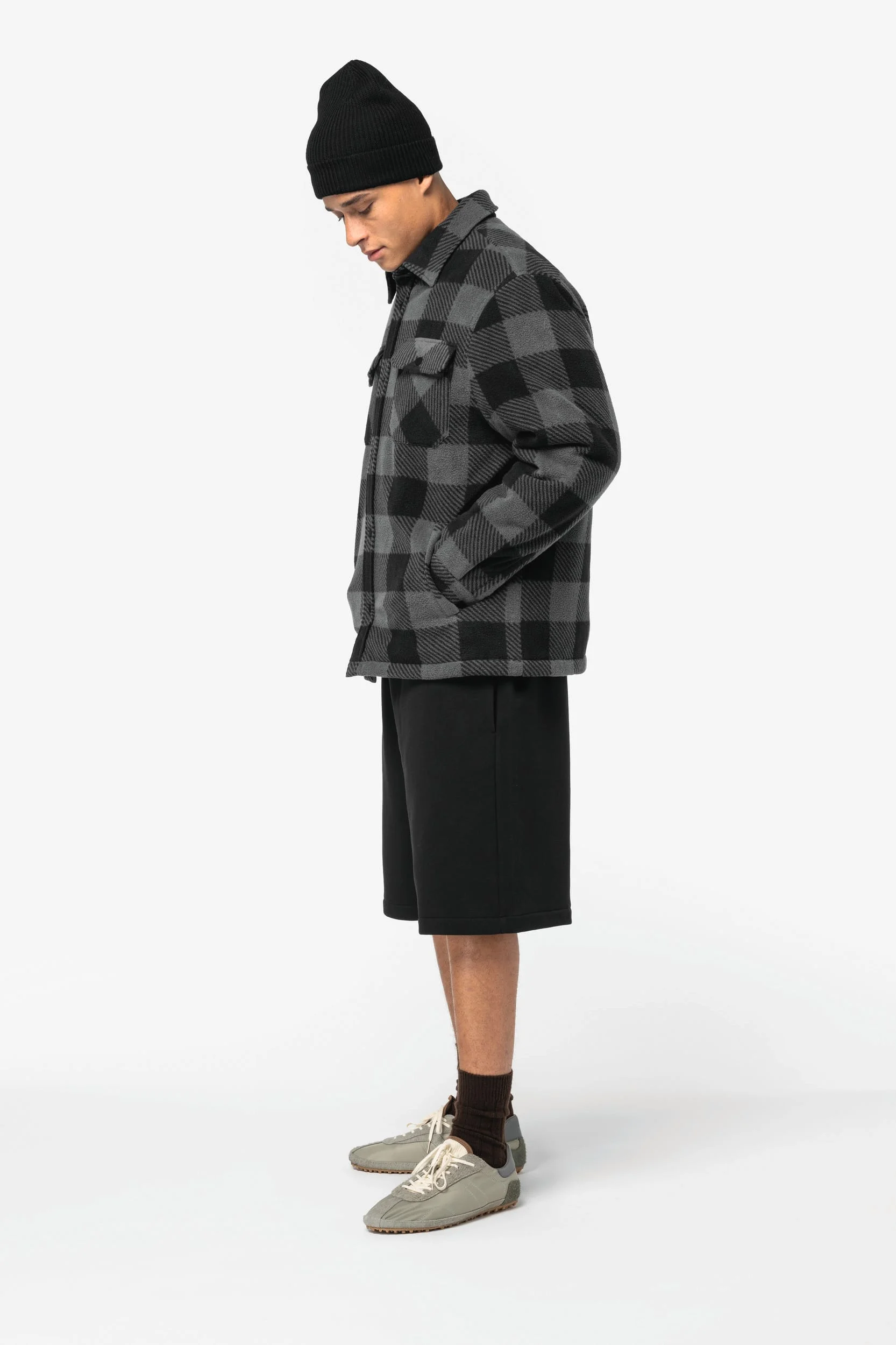 NS523 - Surchemise rembourrée écoresponsable à carreaux homme – Image 3