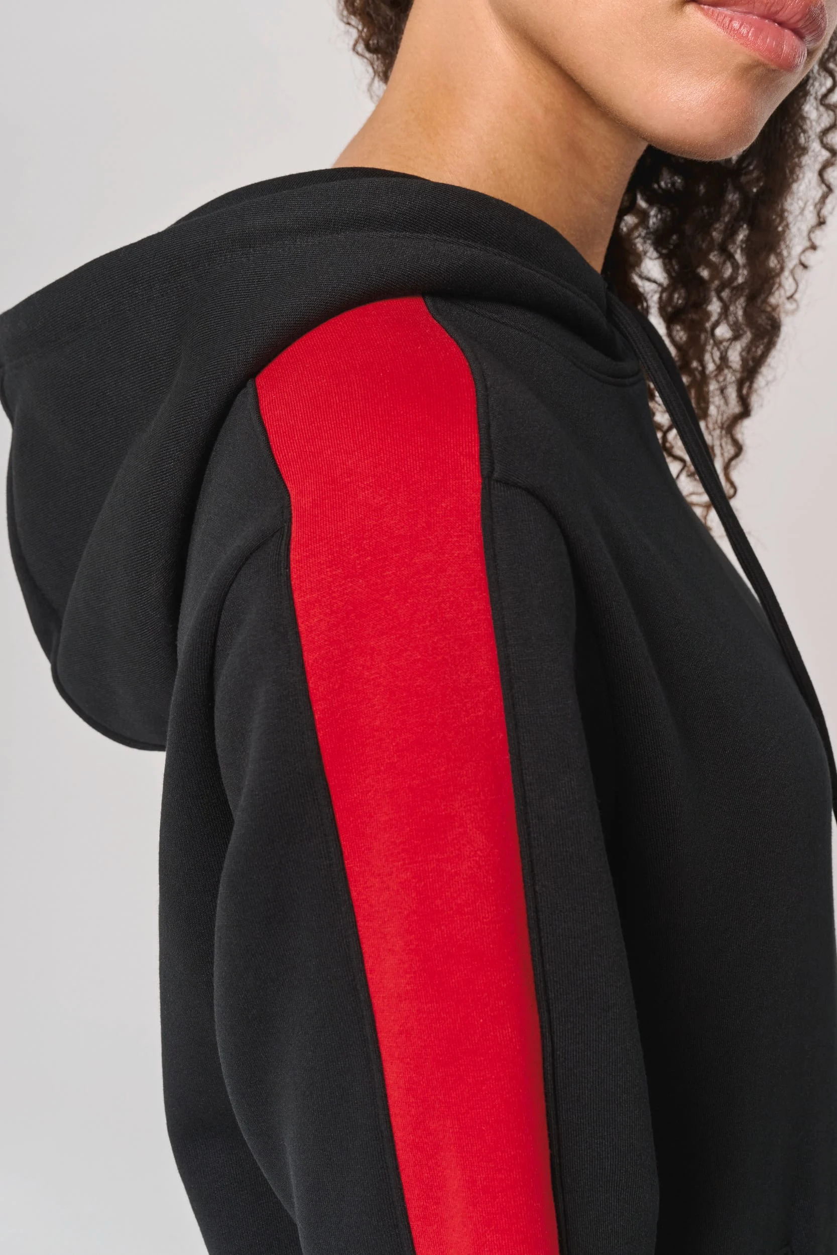 PA3055 - Sweat-shirt à capuche teamwear bicolore unisexe – Image 8