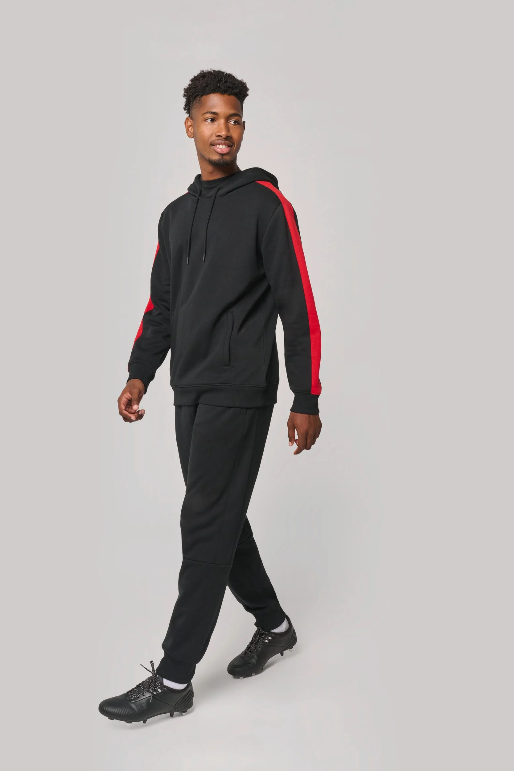 PA3055 - Sweat-shirt à capuche teamwear bicolore unisexe – Image 13