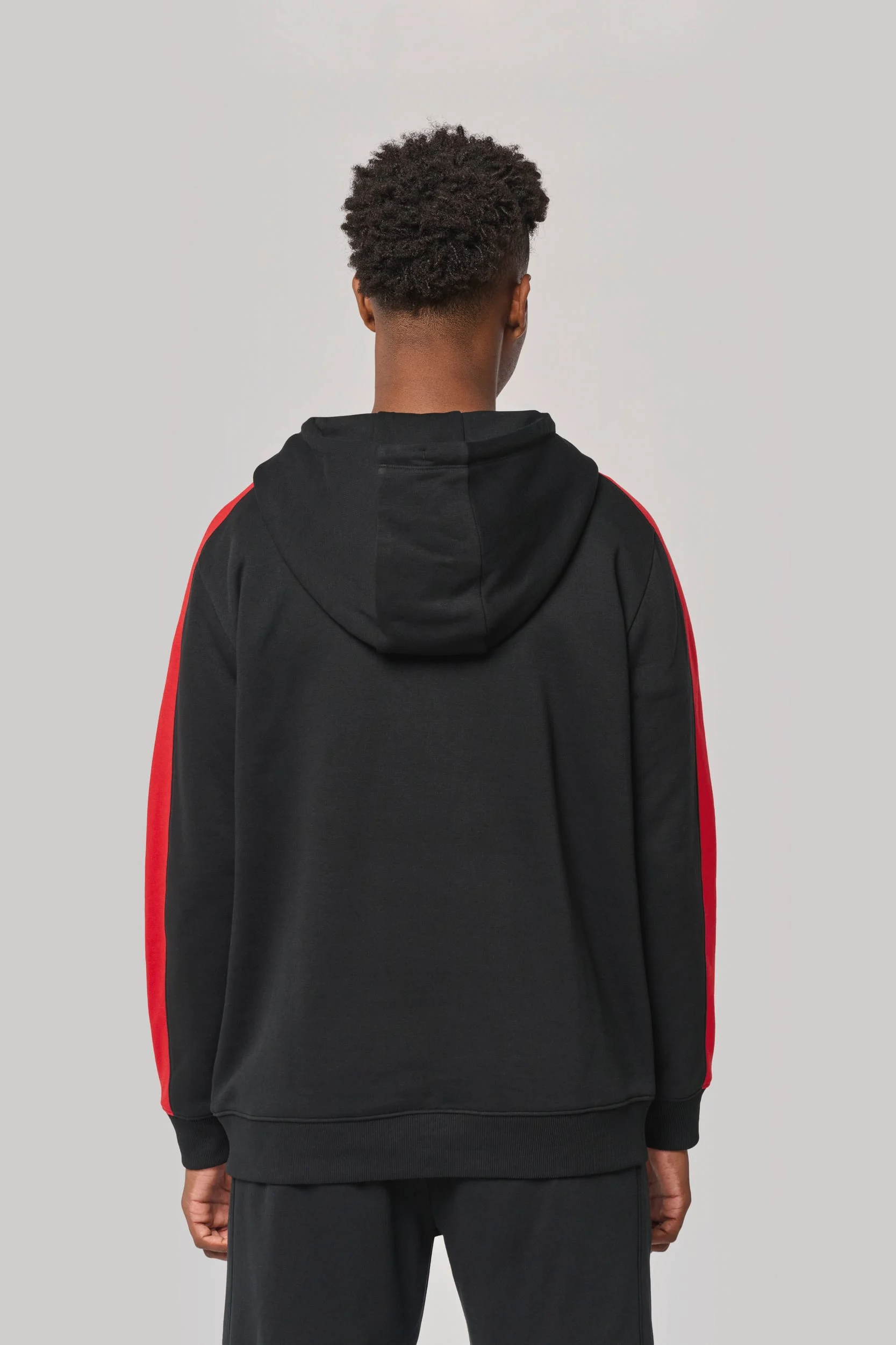 PA3055 - Sweat-shirt à capuche teamwear bicolore unisexe – Image 15