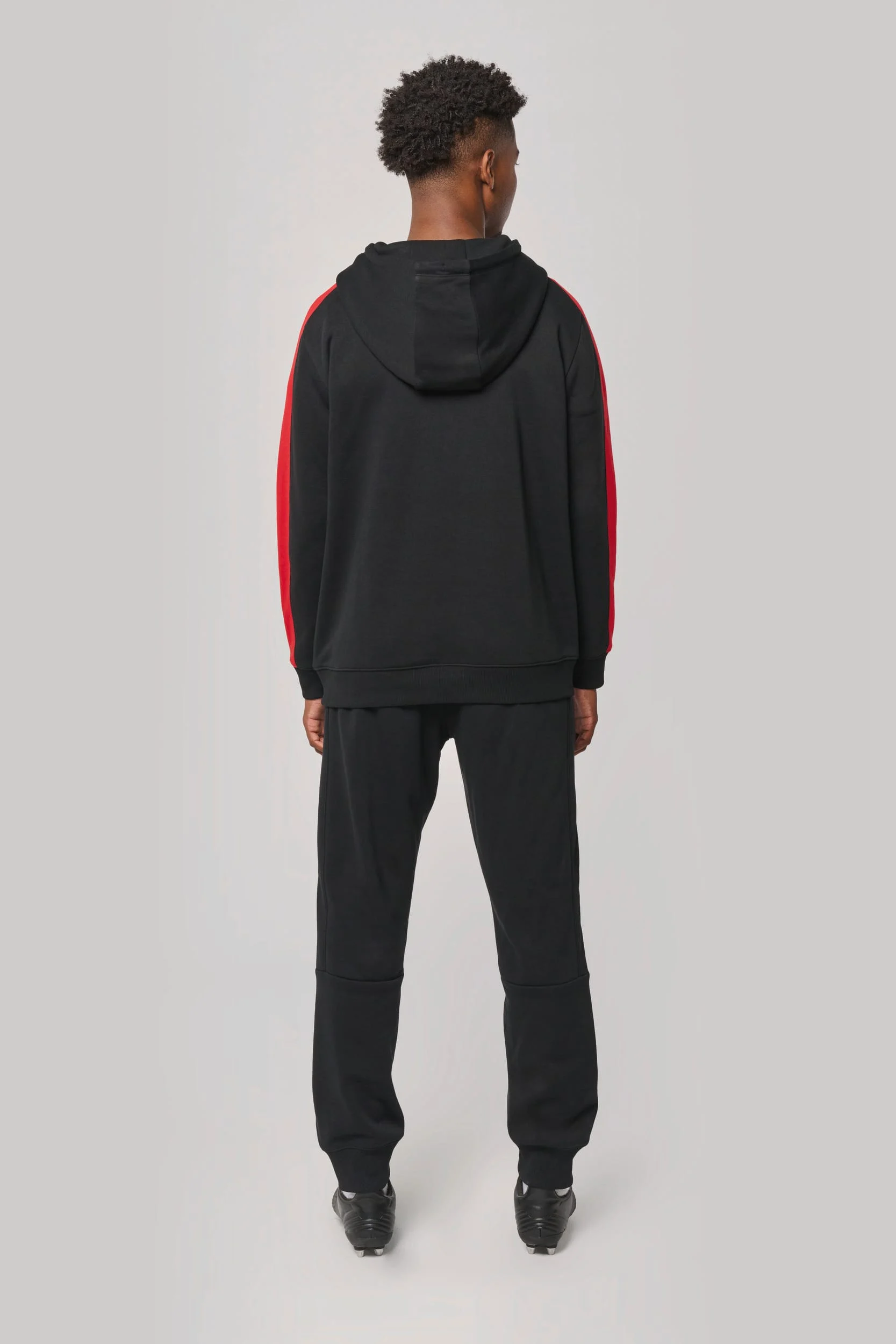 PA3055 - Sweat-shirt à capuche teamwear bicolore unisexe – Image 12