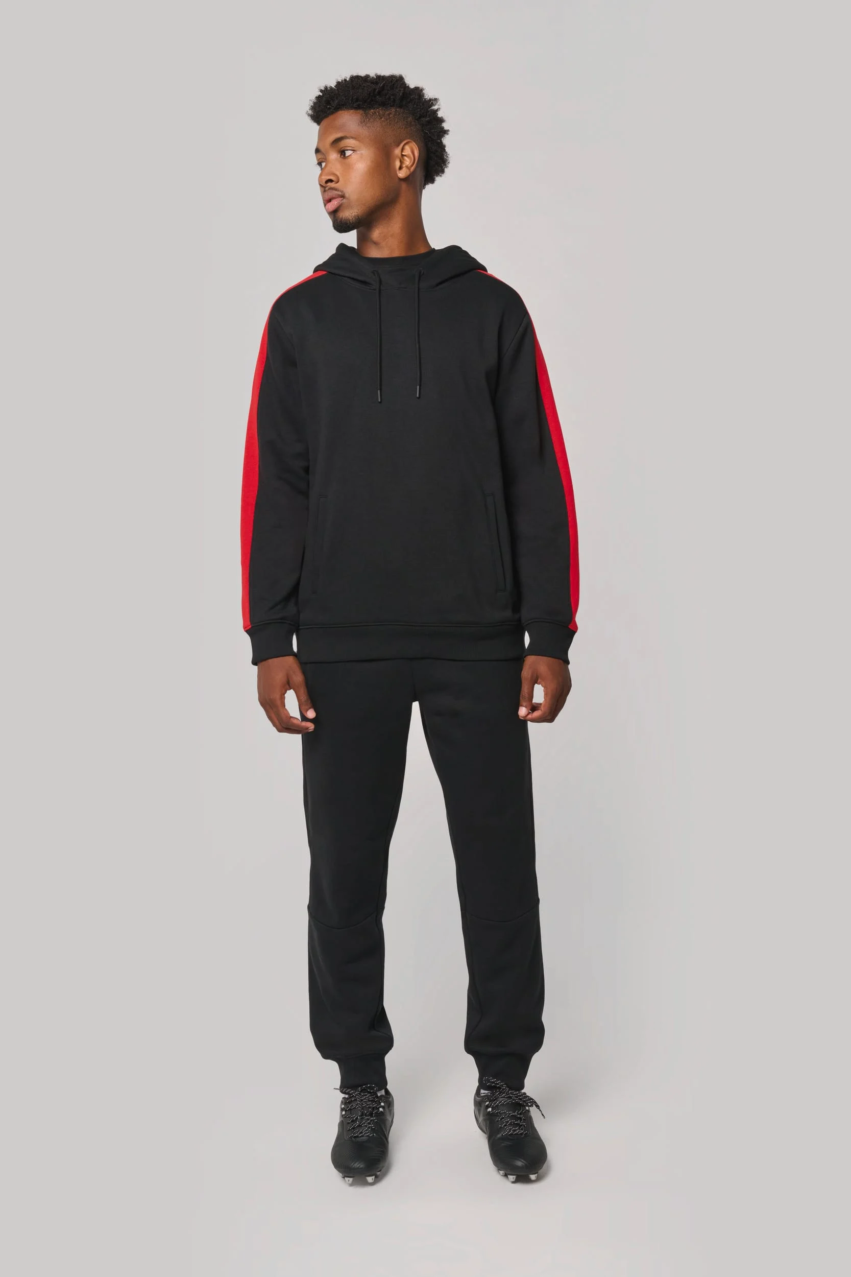 PA3055 - Sweat-shirt à capuche teamwear bicolore unisexe – Image 11