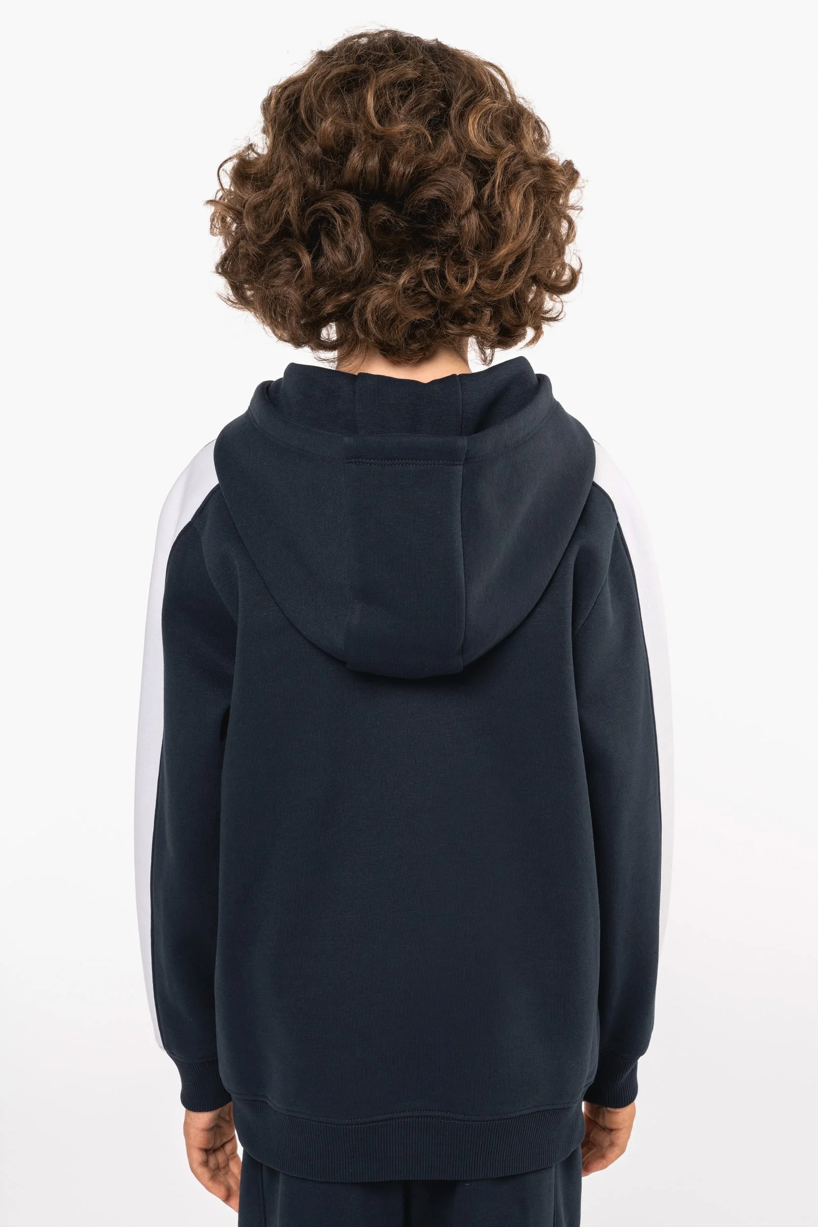 PA3056 - Sweat-shirt à capuche teamwear bicolore enfant – Image 3