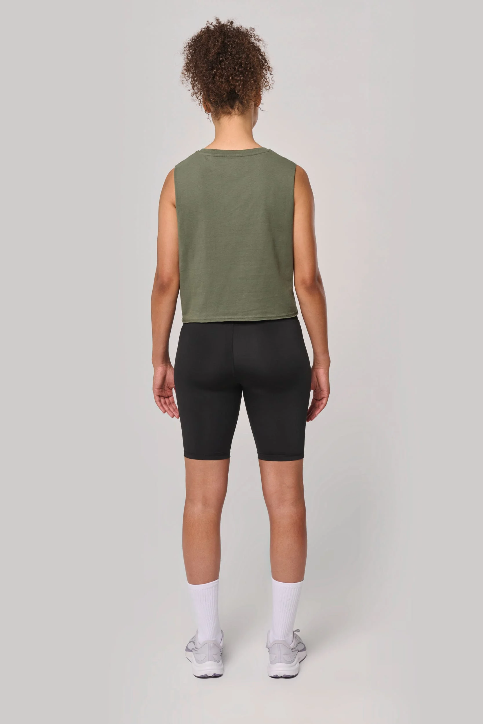 PA499 - T-shirt crop sans manches femme – Image 9