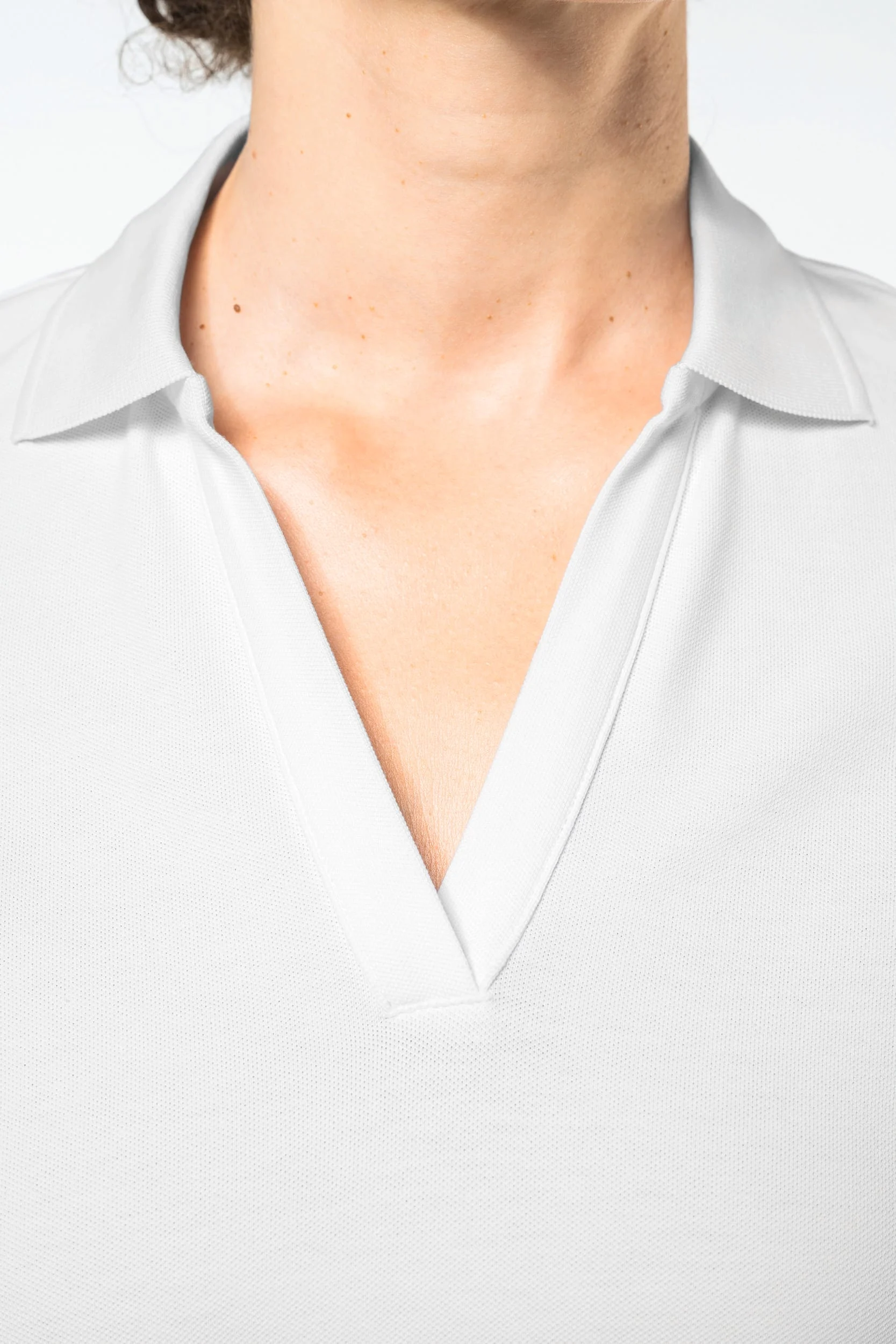 PK205 - Polo col en V coton Supima® femme – Image 6
