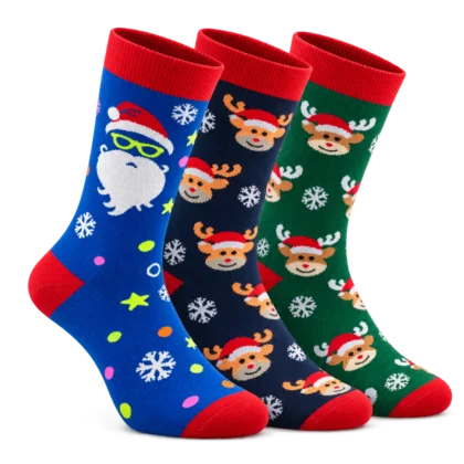 KS04 - Chaussettes mi-mollet en coton tricotées à vos couleurs