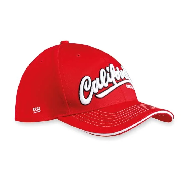 MH2003 - Casquette à 6 panneaux, en coton sergé de qualité supérieure, avec sandwich