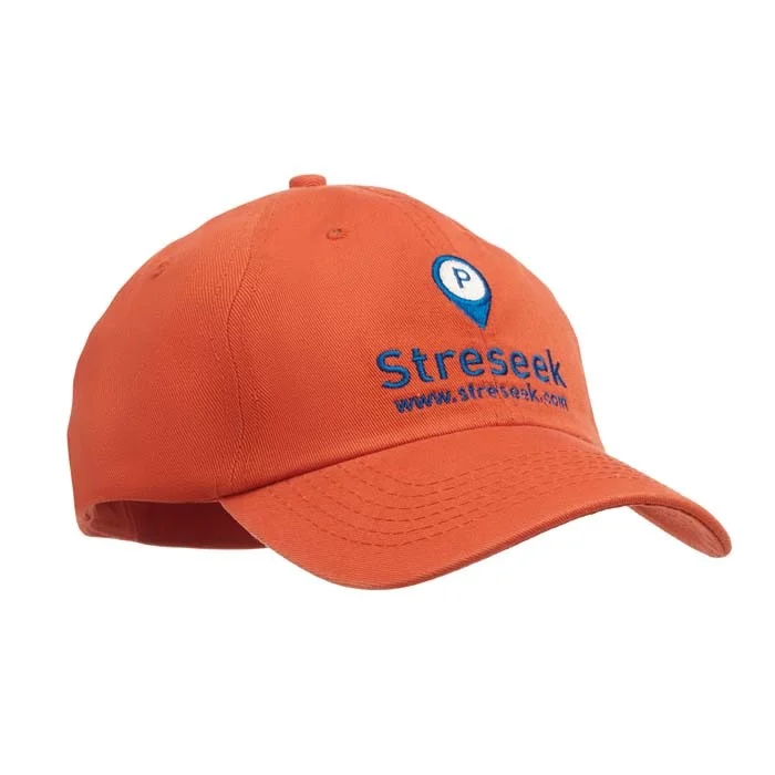 MH2013 - Casquette non structurée à 6 panneaux, en coton sergé de qualité supérieure