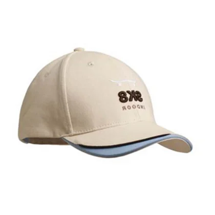 MH2015 - Casquette à 6 panneaux en coton épais brossé avec visière colorée.