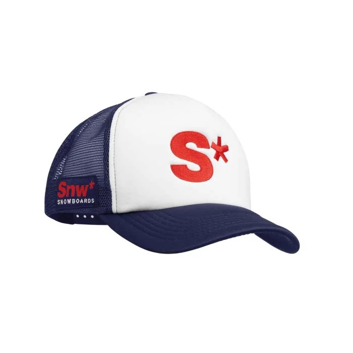MH2201 - Casquette trucker 5 panneaux en mousse. Profil haut (9cm).