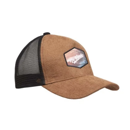 MH2209 - Casquette trucker à 5 panneaux en velours côtelé. Casquette trucker à 5 panneaux avec un tissu en velours côtelé 210 g/m² à l'avant et un panneau arrière en maille de polyester. La combinaison d'un s
