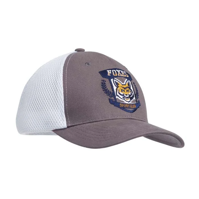 MH2313 - Casquette en coton épais brossé avec sandwich et arrière en maille.