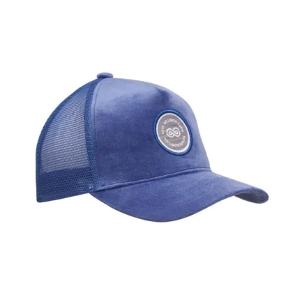 MH2326 - Casquette de camionneur haute en velours à 5 panneaux.