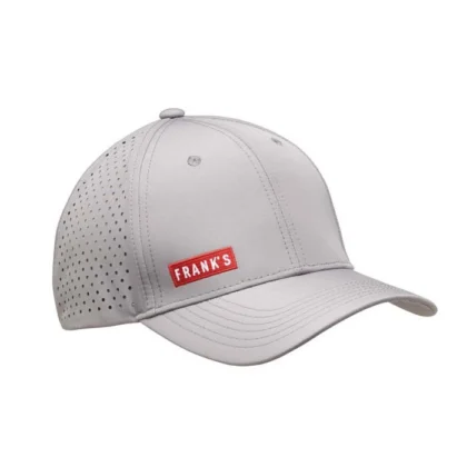 MH2336 - Casquette de baseball en pongé avec dos en maille perforée.