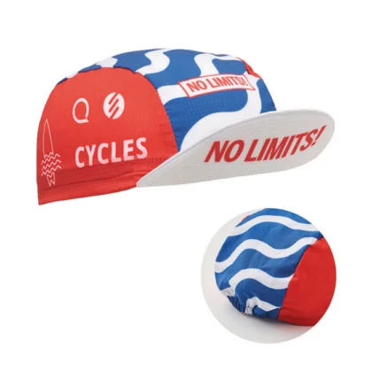 MH2338 - Casquette de cycliste adulte en quadri avec bande élastique.