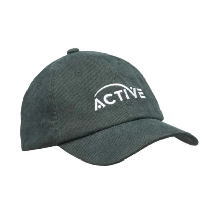MH2342 - Casquette de baseball à 6 panneaux, non structurée, en velours côtelé.