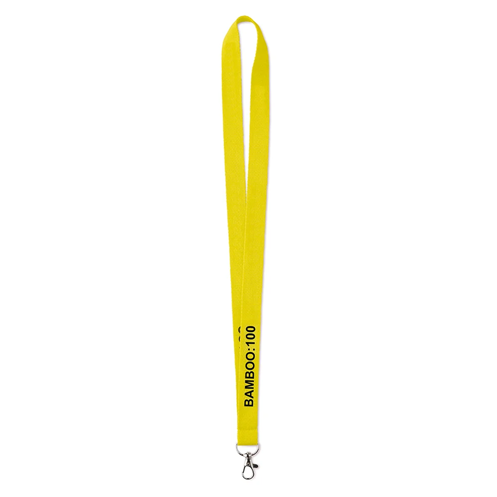 ML1028 - Lanyard en bambou sérigraphié.
