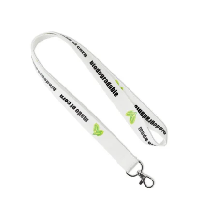 ML1034 - Lanyard en amidon de maïs sérigraphié.