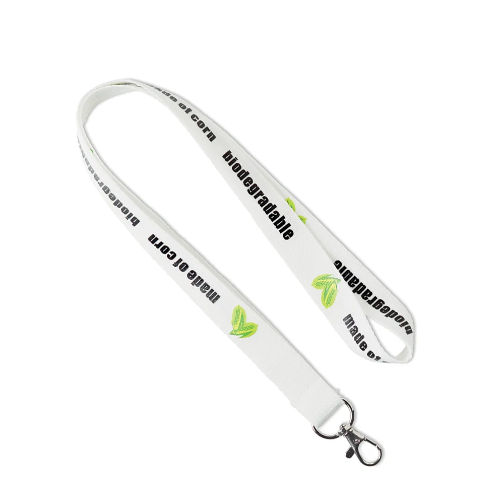 ML1034 - Lanyard en amidon de maïs sérigraphié.