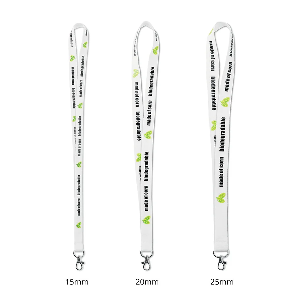 ML1034 - Lanyard en amidon de maïs sérigraphié.