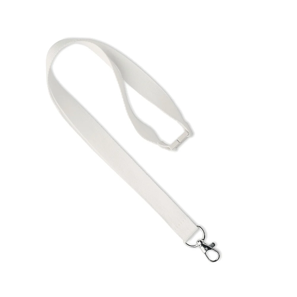 ML1036 - Lanyard en coton biologique sérigraphié.