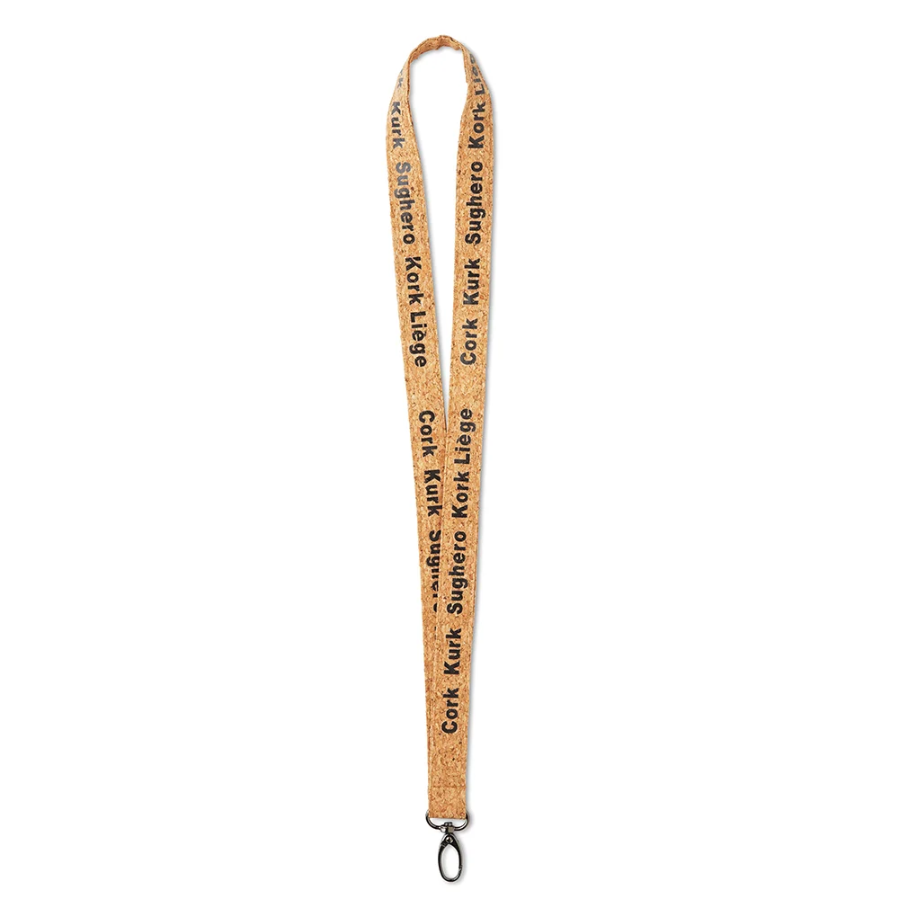 ML1038 - Lanyard en liège sérigraphié.