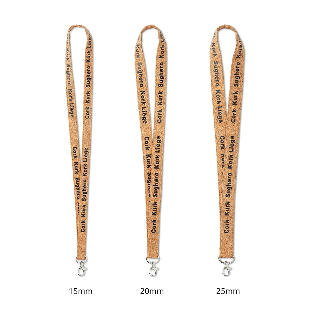ML1038 - Lanyard en liège sérigraphié.