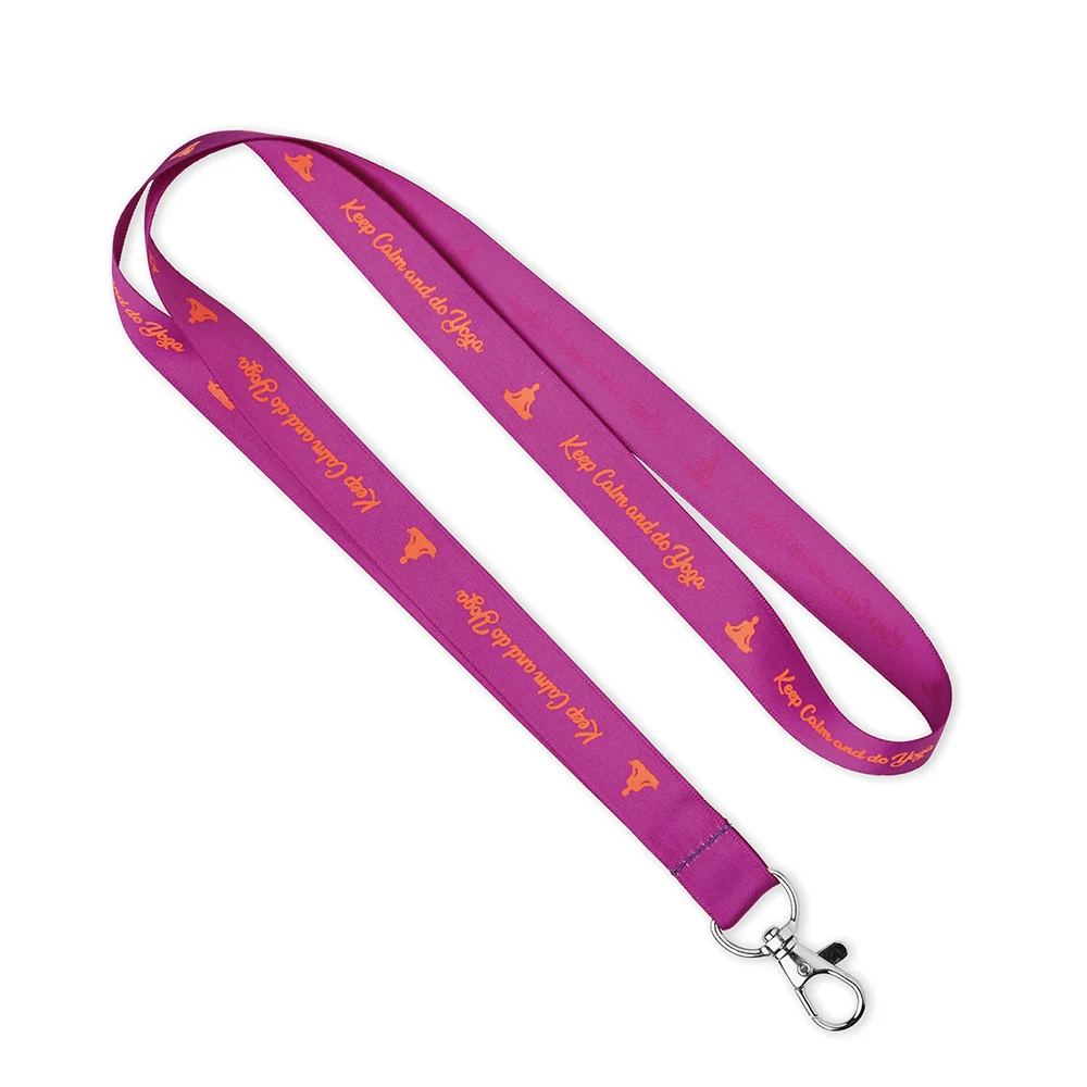 ML1130 - Lanyard en satin sérigraphié.