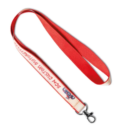 ML1134 - lanyard en polyester avec superposition de satin sublimé.