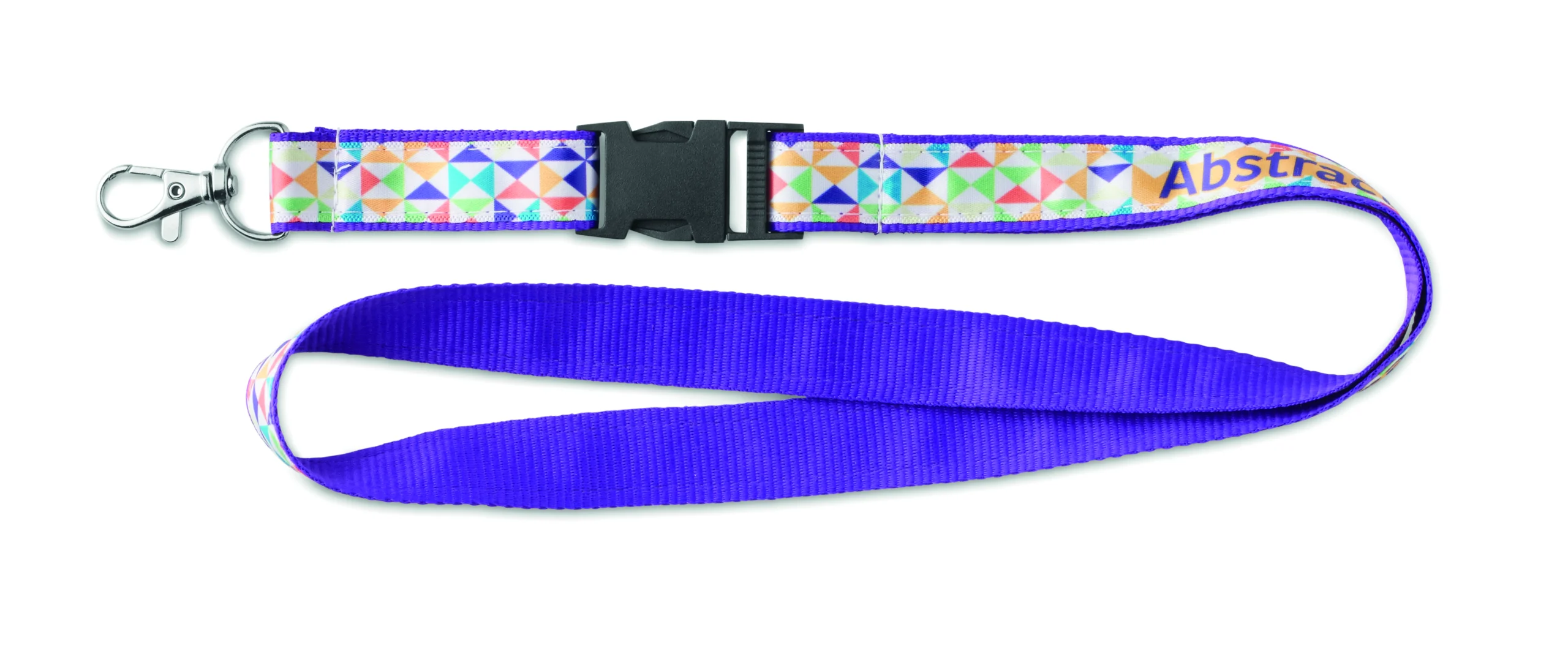 ML1134 - lanyard en polyester avec superposition de satin sublimé.
