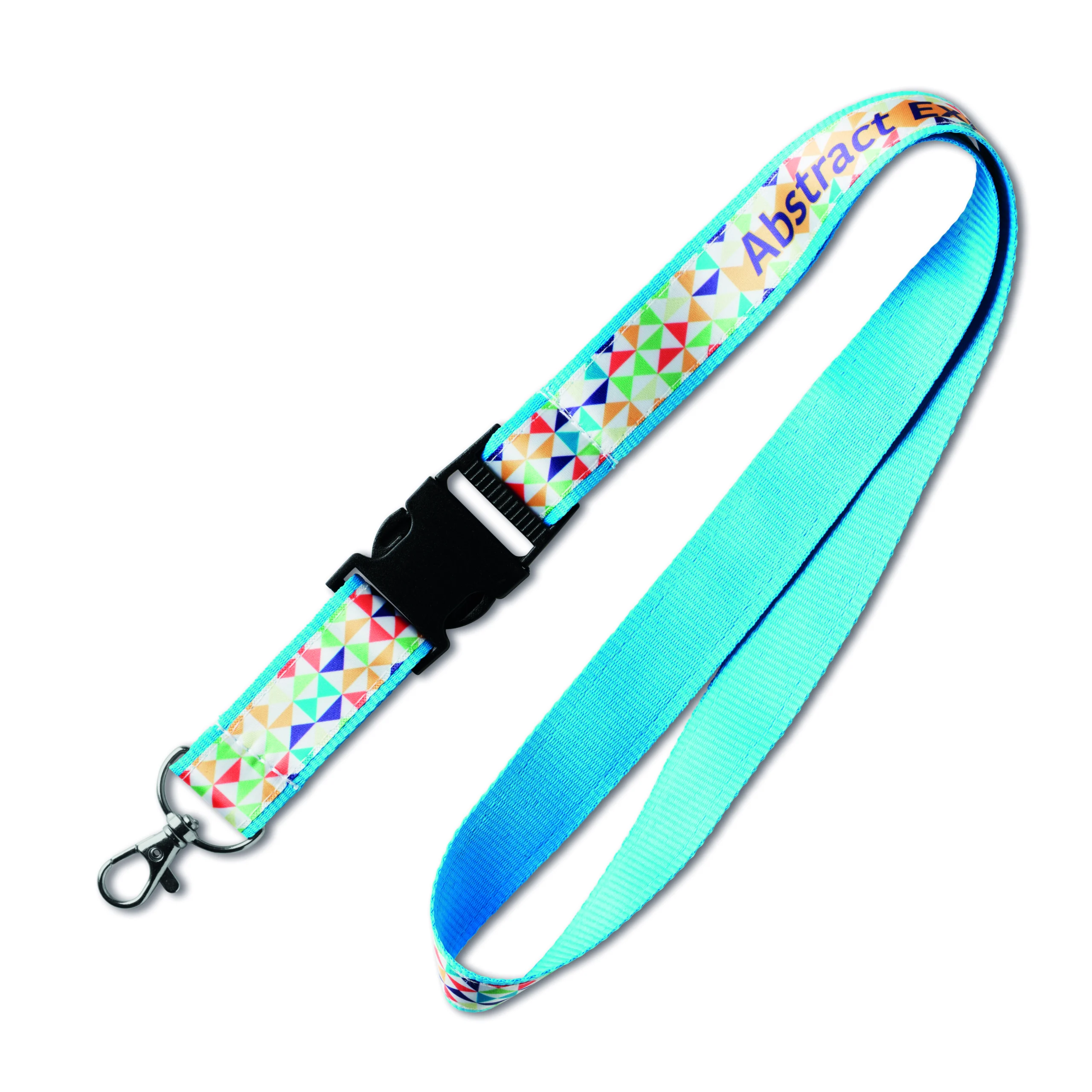 ML1134 - lanyard en polyester avec superposition de satin sublimé.