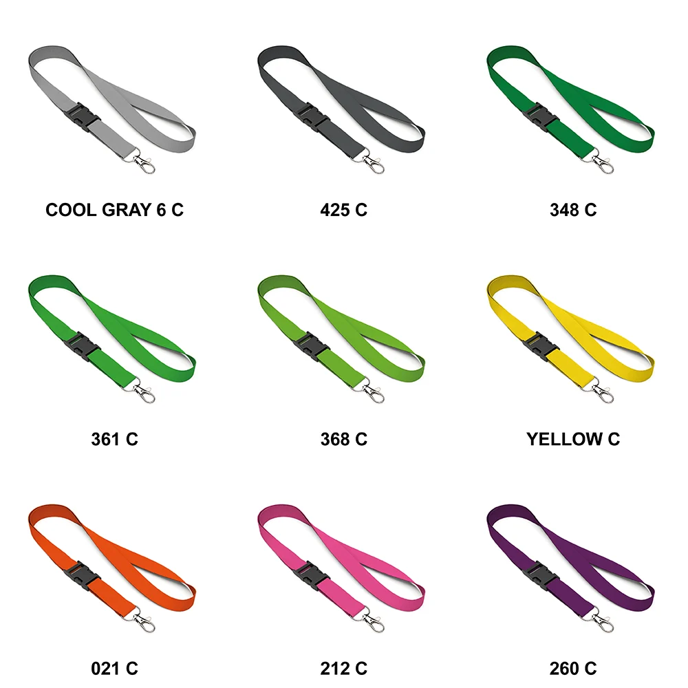 ML1203 - Lanière détachable en sérigraphie RPET assortie au pantone.