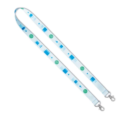 ML1316 - Lanyard en RPET sublimé avec 2 clips.