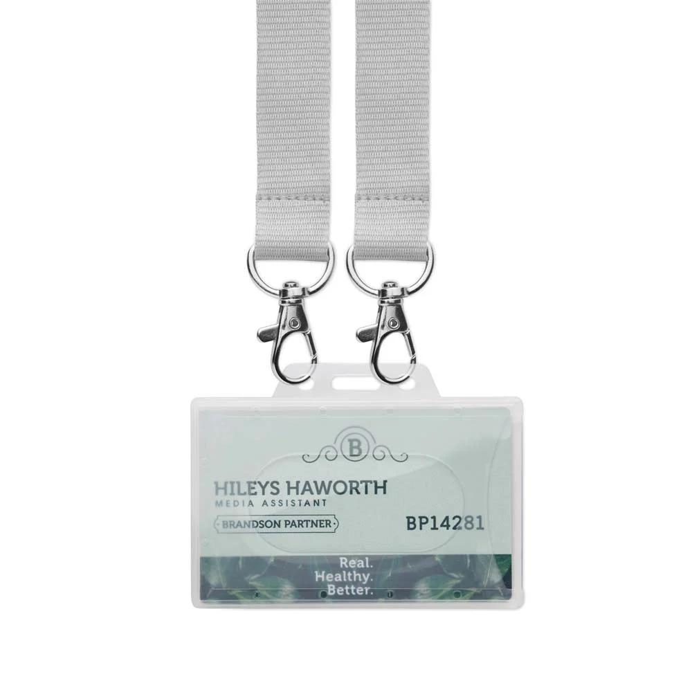 MLID01 - Badges d'identification en PVC imprimés et durables (54x86mm)