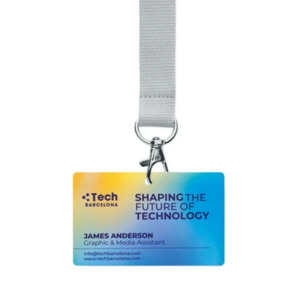 MLID05 - Badges d'identification en papier laminé durable (54x86mm)