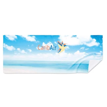MPCT11 - Serviette rafraichissante rPET en quadri (140gsm).