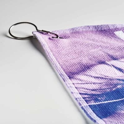 MPGT03 - Serviette de golf quadri polycoton (400gsm).