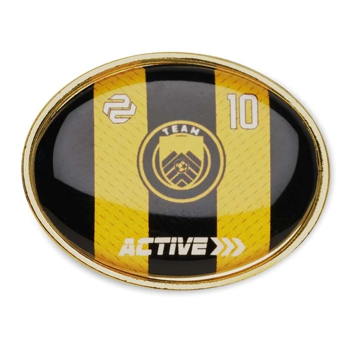 MPIN10 - Pins oval en métal avec doming