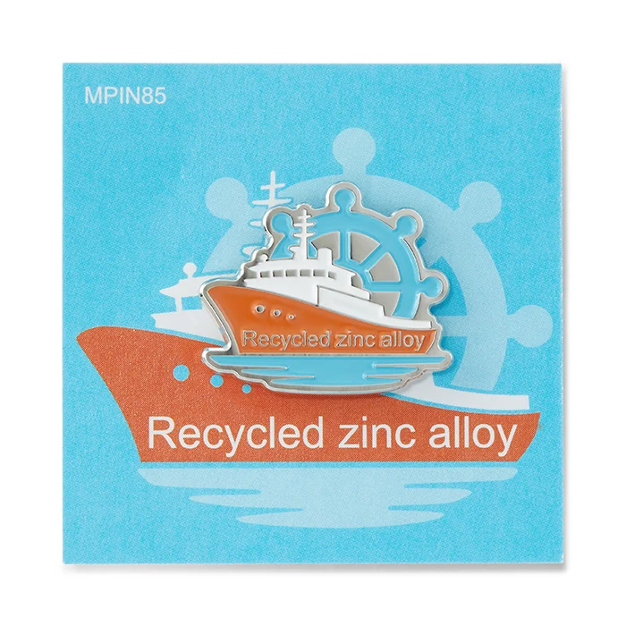 MPIN85 - Pin's personnalisé en alliage de zinc recyclé avec logo en émail doux