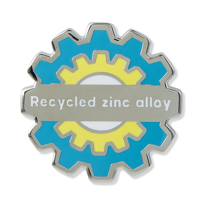 MPIN86 - Pin's personnalisé en alliage de zinc recyclé avec logo en imitation émail dur
