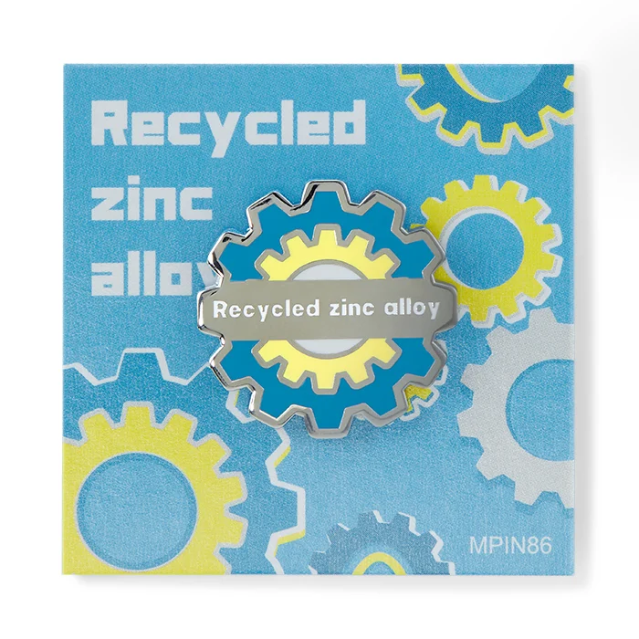 MPIN86 - Pin's personnalisé en alliage de zinc recyclé avec logo en imitation émail dur