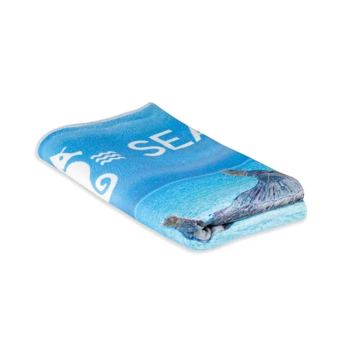 MT4003 - Serviette de plage quadri en microfibre 240gsm