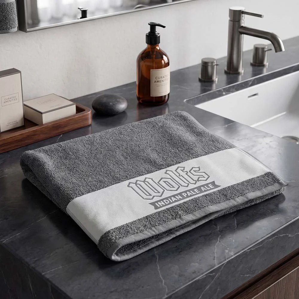 MT4027 - Serviette de toilette en coton avec bordure tissée en jacquard (400 g/m²)