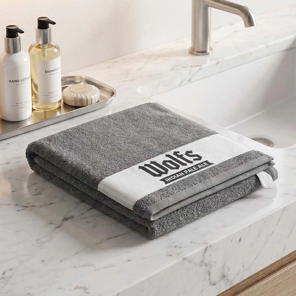 MT4027 - Serviette de toilette en coton avec bordure tissée en jacquard (400 g/m²)
