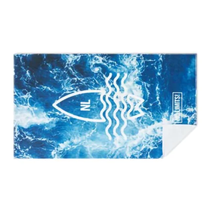 MT4111 - Serviette de plage quadri en coton 350 g/m² et RPET