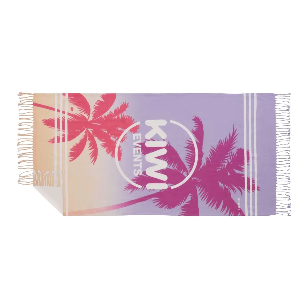 MT4114 - Serviette hammam légère imprimée en couleur intégrale, confectionnée en polycoton de 210 g/m².