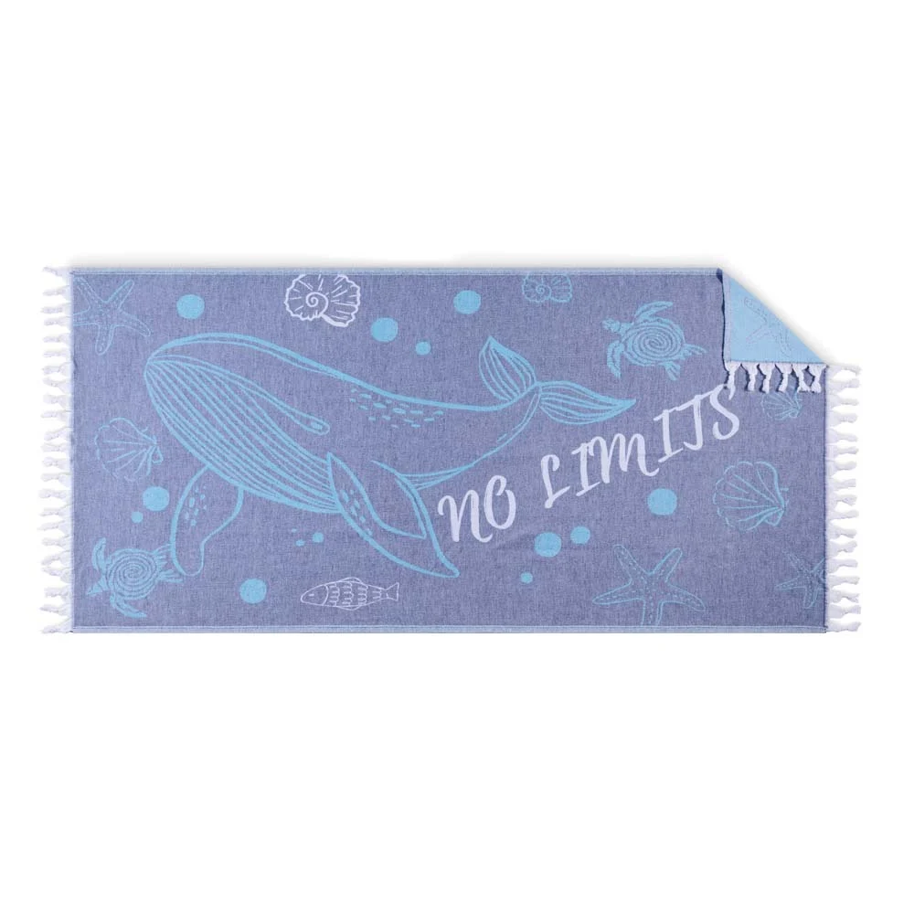 MT4209 - Serviette de hammam en coton avec votre logo tissé en jacquard (170 g/m²)
