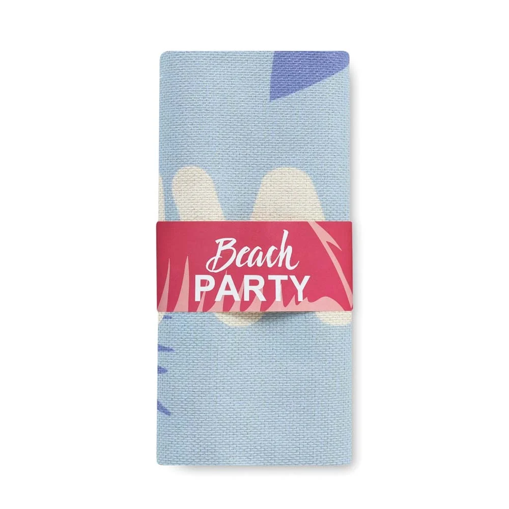 MT6001 - Housse de coussin rectangulaire en polyester à texture lin