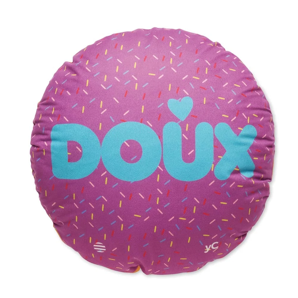 MT6005 - Housse de coussin ronde promotionnelle en polyester