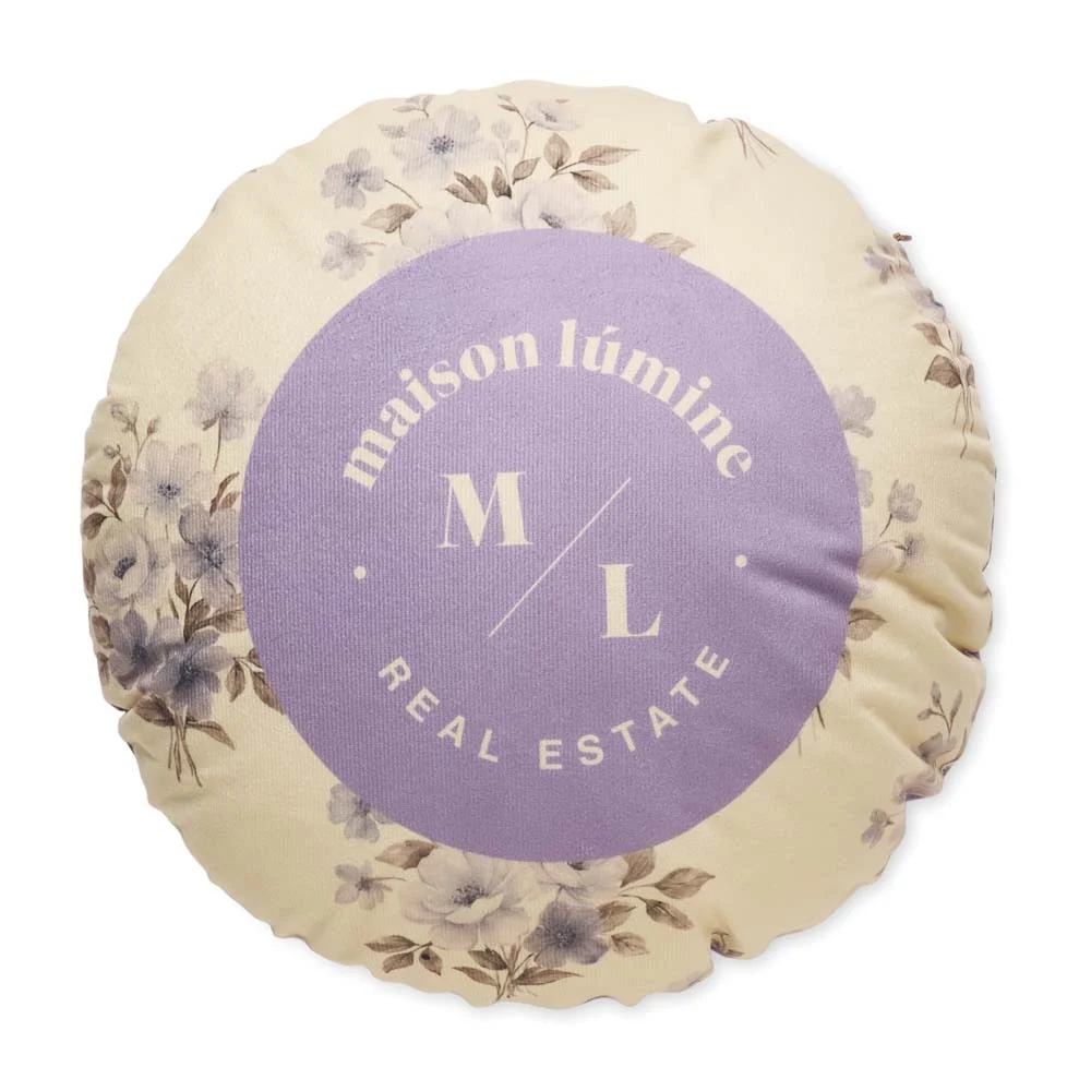 MT6005 - Housse de coussin ronde promotionnelle en polyester